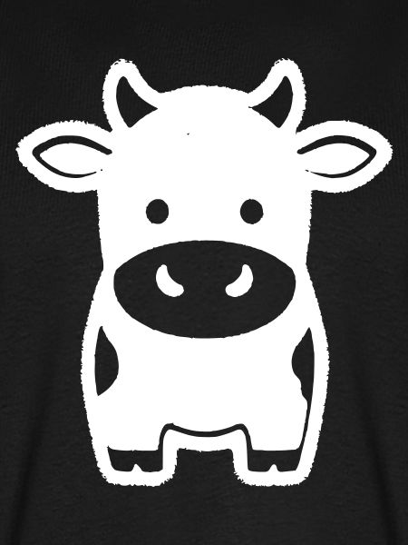 Kuh Stehend Comic Milchkuh Icon