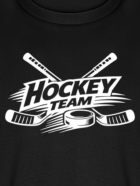 Hockey Team Schläger Puck Weiß
