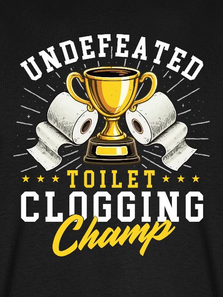 Toilettenverstopfungs-Champ-Pümpel-Witz