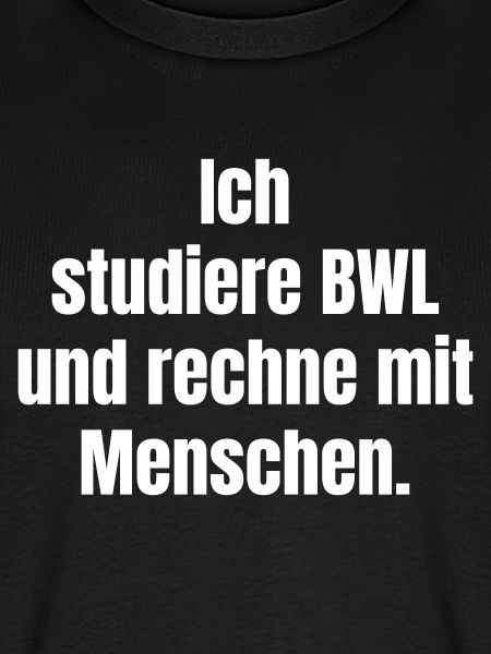 BWL-Studium: Menschen rechnen Poster
