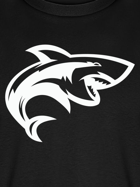 Stylized shark head