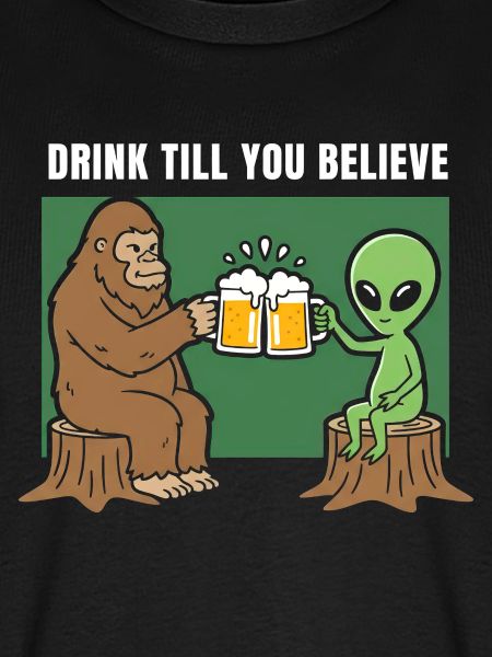 Prost mit Alien und Sasquatch
