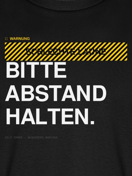 BITTE ABSTAND HALTEN Warnhinweis
