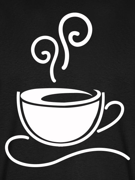 Kaffeetasse Skizzenlinie Dampf