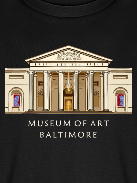 Baltimore Museum, handgezeichnete Illustration