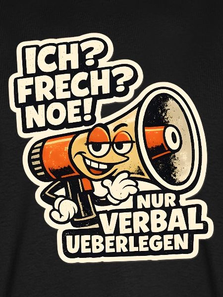 Verbal Überlegen Megaphone Cartoon