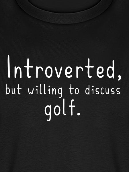 Introvertierter Golfer Lustiges Golfgeschenk