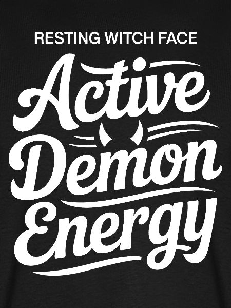 Aktiv-Dämonen-Energie-Typografie
