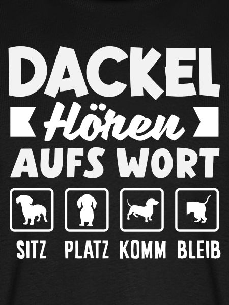 Dackel Hören Aufs Wort