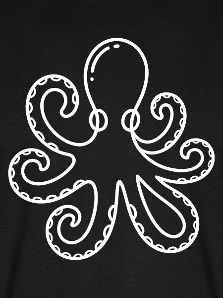 Tinten-Oktopus Silhouette