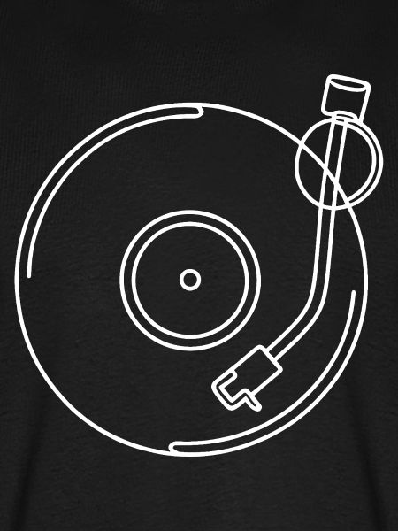 Schallplatten-Linienkunst