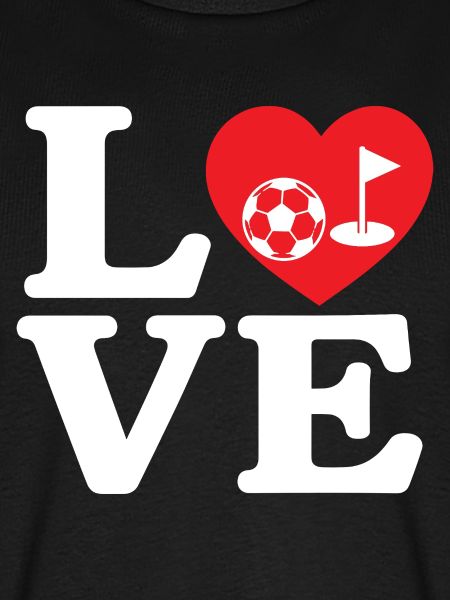 Fußballgolf Liebe Footgolf Herz