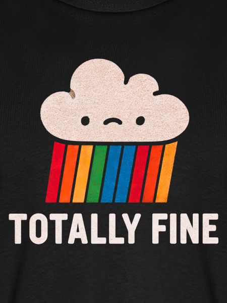 Regenbogen-Muffin mit Wolkenkopf