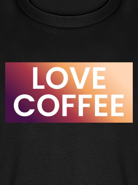 Kaffee Liebe im Farbverlauf