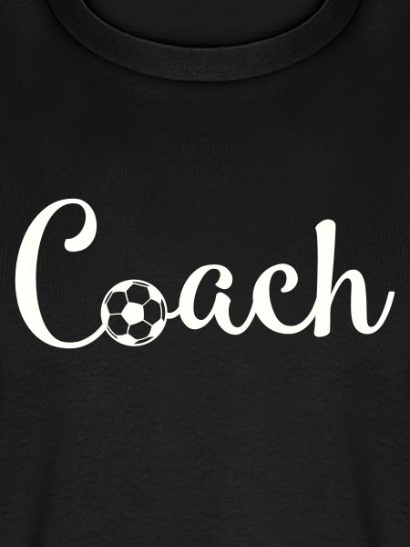 Coach Fußball Schriftlogo