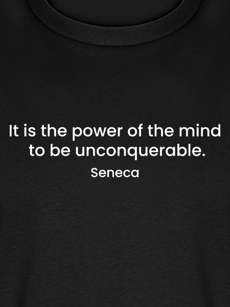 Inspirierendes Seneca-Zitat-Design