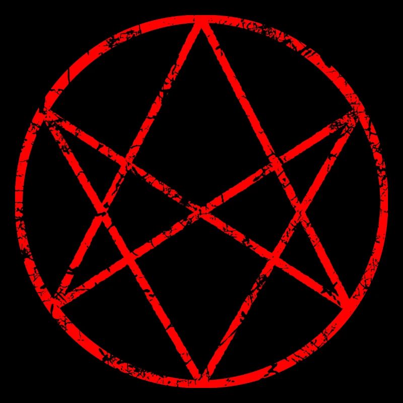 Hexagramm - rot