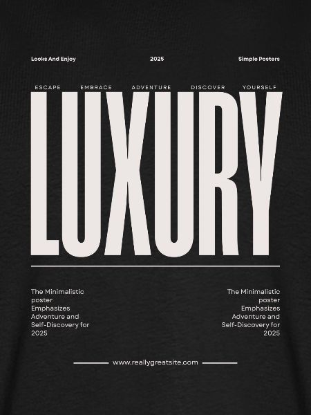 Luxus Großbuchstaben Typografie