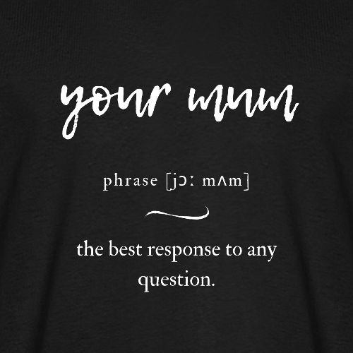 Din mor indviklede udgave sort - Herre Premium økologisk T-shirt