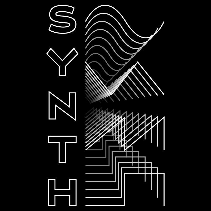 Synth Waveform Audio Analog Design Modular Gift