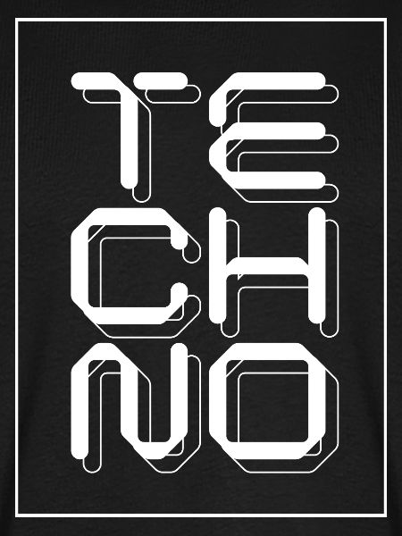 Glyphen für Techno-Musik-Logo