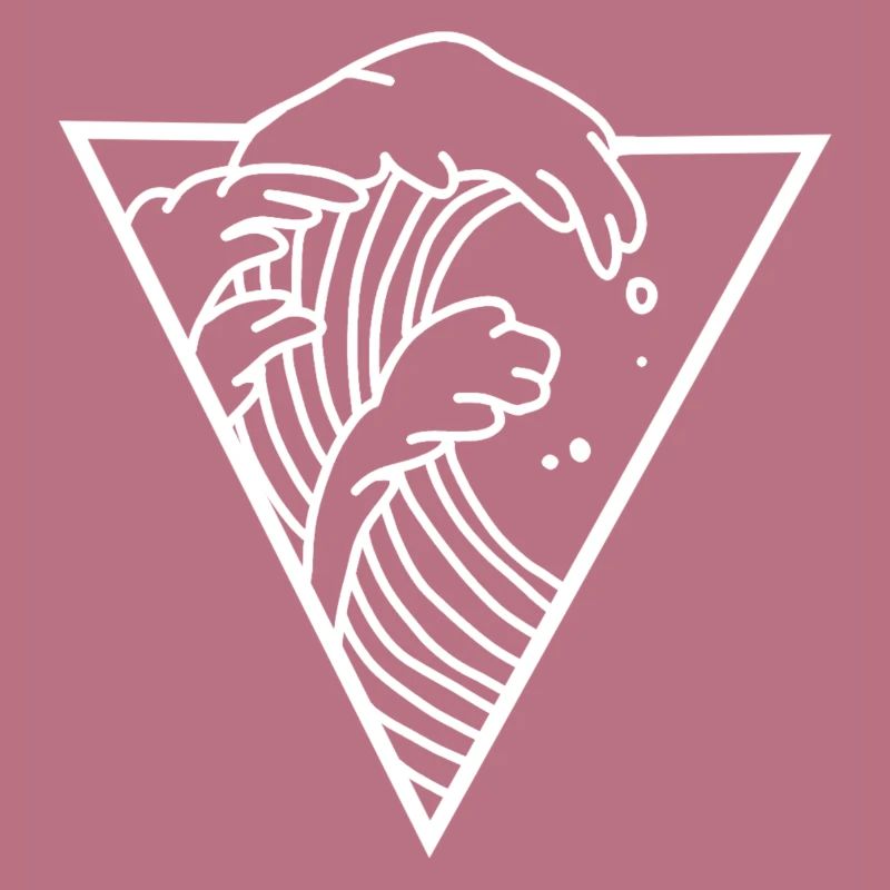 Waves sea triangle