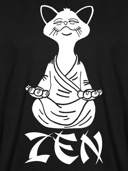 Zen Weiße Katze