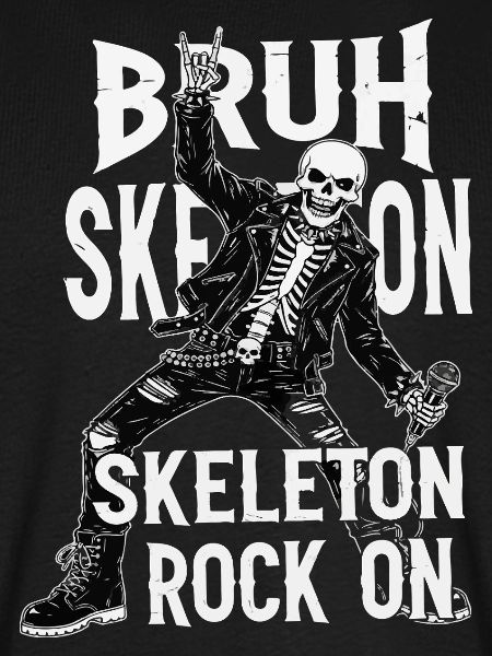 Skelett Rock Leder Punk