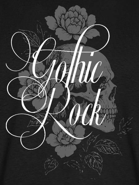 Gothic Rock Blumenschädel
