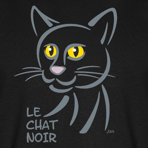 Design - die schwarze Katze - Männer Premium Bio T-Shirt