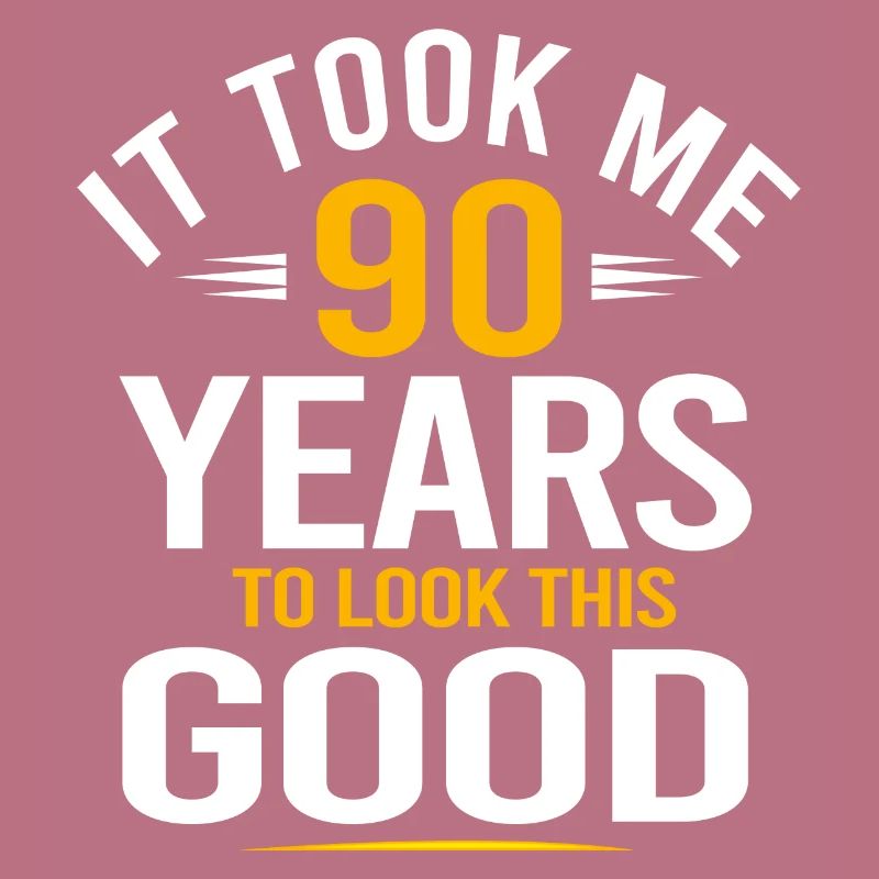 Conception du 90e anniversaire, m’a pris 90 ans, 90 ans