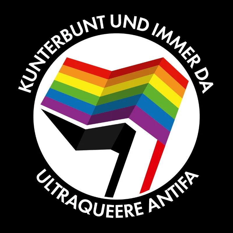 Kunterbunt und immer da – Ultraqueere Antifa