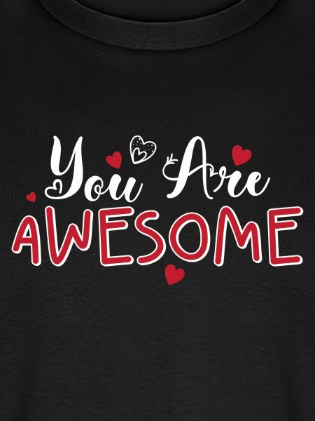 You Are Awesome Hearts Skript