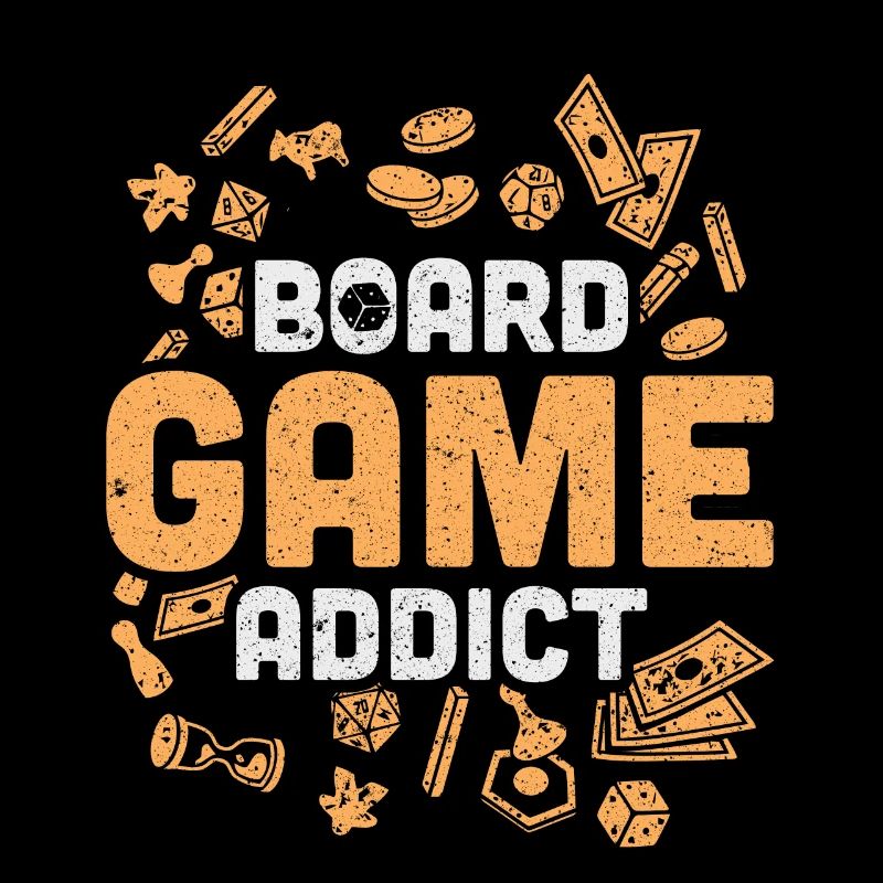 Board Game Addict Tabletop Gaming Geeky Nerd Gift