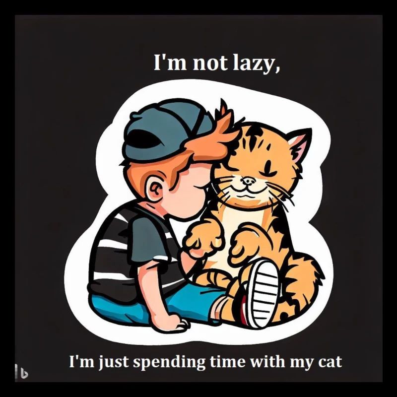spending time with cat