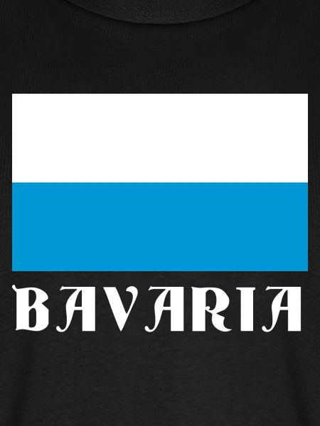 Bavaria Flagge mit gotischem Text
