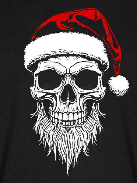 Schädel Santa Weihnachts - Skull