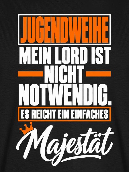 Jugendweihe Majestät mit Krone