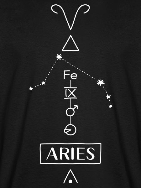 Aries - Widder Sternzeichen - weiss
