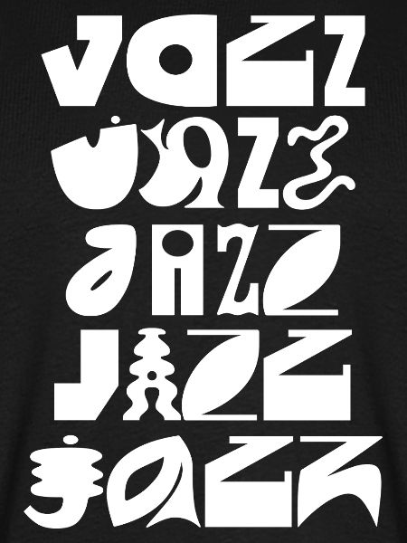 Jazz-Typografie-Burst