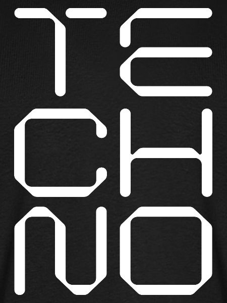 geometrisches Logo der Techno-Musik