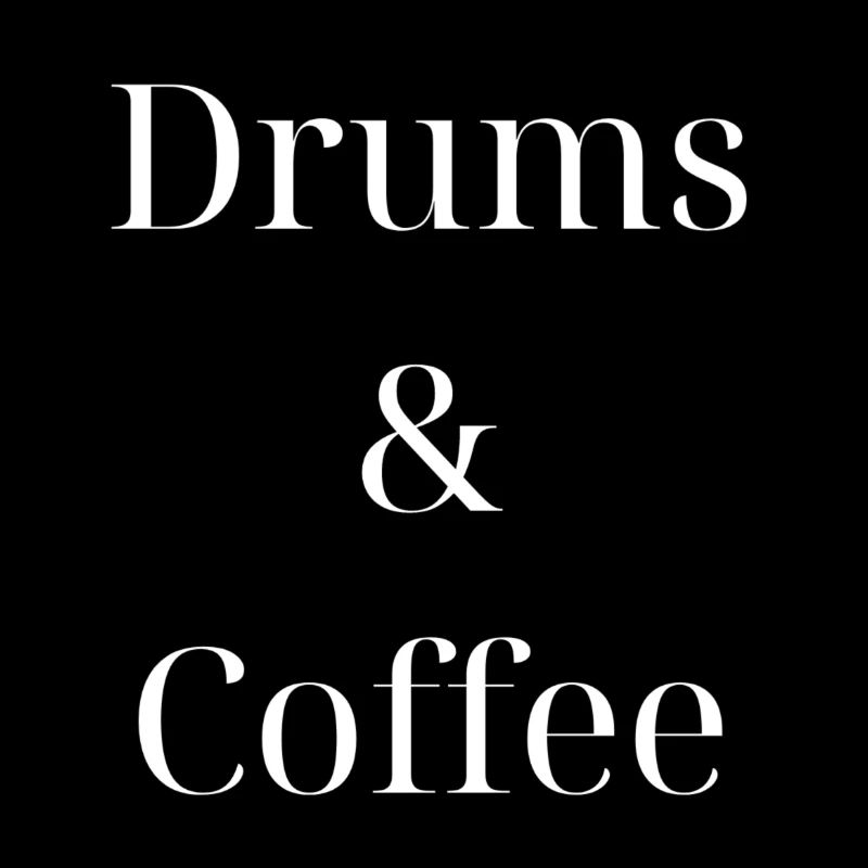 Trommeln und Kaffeetasse