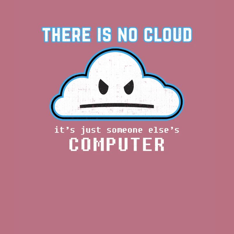 Funny Programmer Joke - Il n'y a pas de nuage graphique
