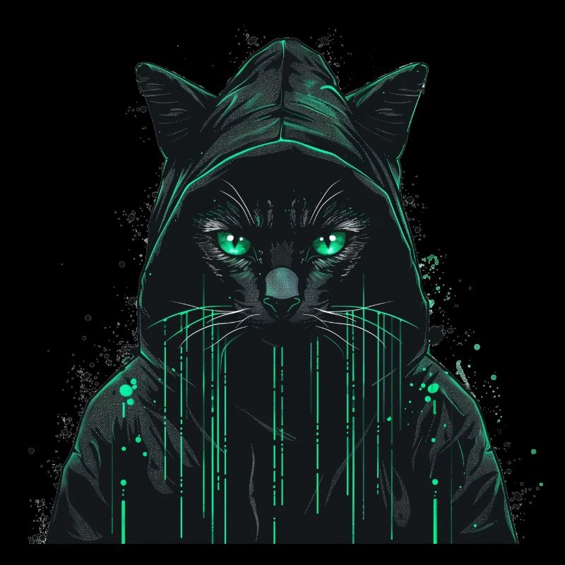 Hacker Computer Katze