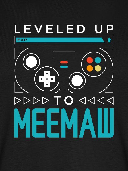 Leveled Up to Meemaw Gamer Grandma Gaming Grandmom