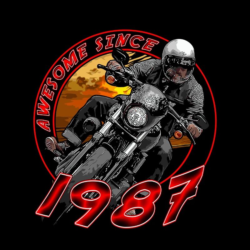 Awesome since 1987, Biker Geburtstag