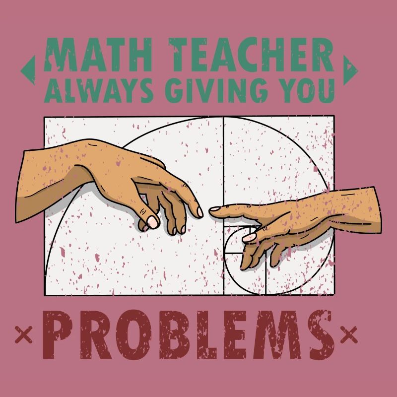 Fibonacci Math Teacher Art Creation