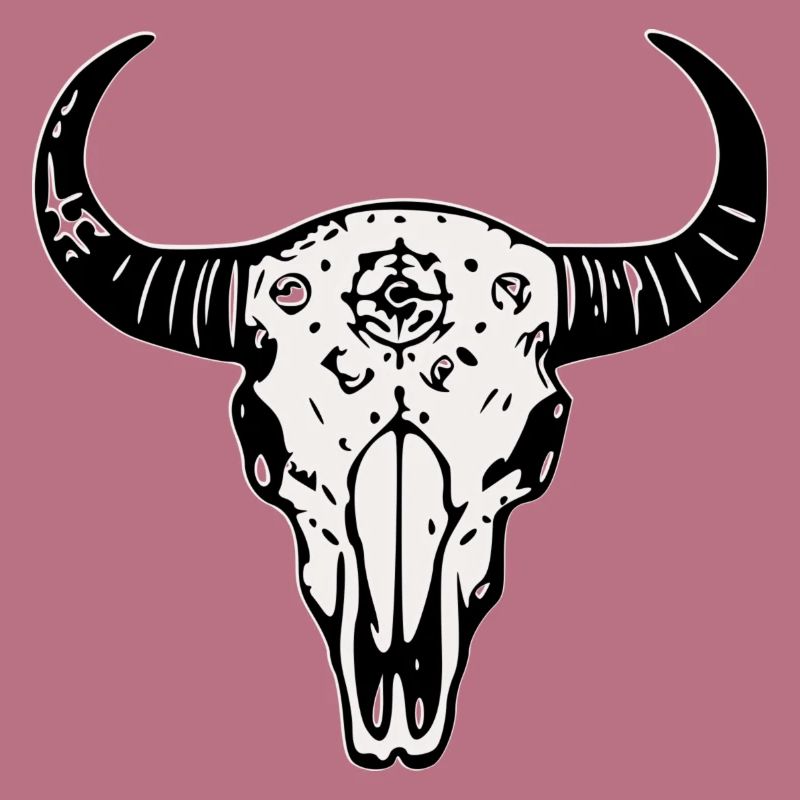 Büffel-Schädel