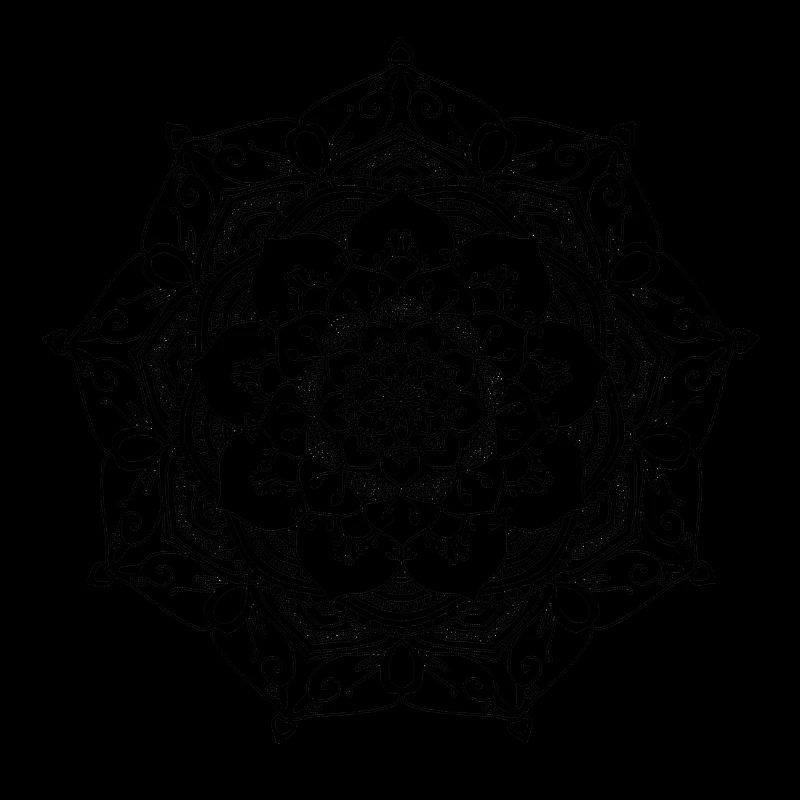 mandala blumenmuster handgezeichnet