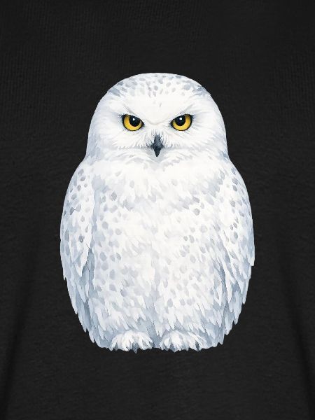 Wasserfarbene Schneeeule Illustration
